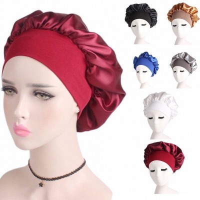 's Satin Headscarf Sleeping Bonnet Hair Wrap Silk Cap Headband Headwear Hat  eb-54454497